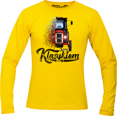 Jeżdżę klasykiem Traktor c330 - longsleeve męski 
