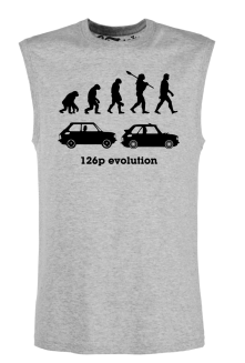 126p Evolution - top męski bezrękawnik melanżowy