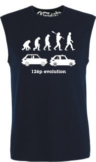 126p Evolution - top męski bezrękawnik granatowy