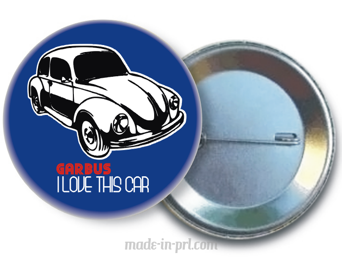 Stary Garbus I love this car - pins zawieszka buton