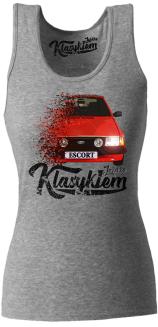 Jeżdżę klasykiem Ford Escort Stary - top damski melanżowy