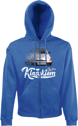 Jeżdżę klasykiem CINQUECENTO - bluza męska kaptur na zamek
