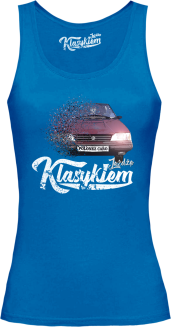 Jeżdżę klasykiem POLONEZ Caro - top damski niebieski