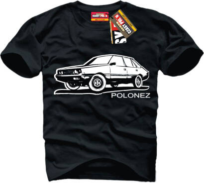 Polonez auto PRL - koszulka męska