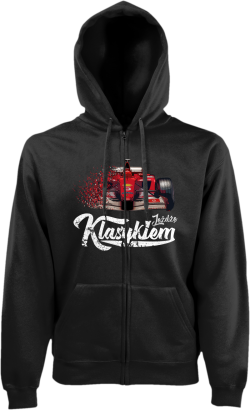 Jeżdżę klasykiem Formuła 1 - bluza męska kaptur na zamek