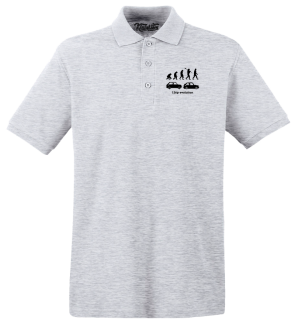 126p Evolution - koszulka polo męska melanżowa