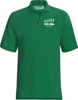 126p Evolution - koszulka polo męska zielona