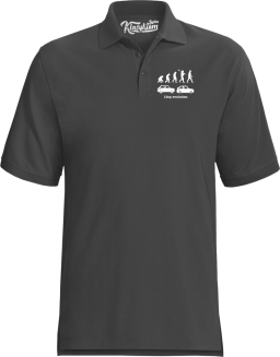 126p Evolution - koszulka polo męska szara