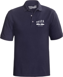 126p Evolution - koszulka polo męska granatowa
