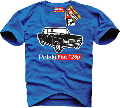 Fiat 125p - koszulka męska