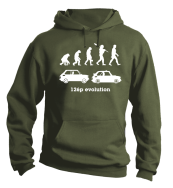 126p Evolution - bluza męska z kapturem khaki