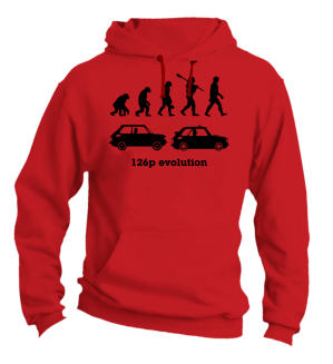 126p Evolution - bluza męska z kapturem - 15