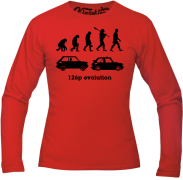 126p Evolution - longsleeve męski czerwony