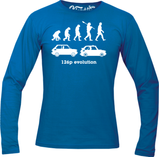 126p Evolution - longsleeve męski niebieski