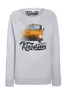 Jeżdżę klasykiem Kamaz 5320 - bluza damska standard melanżowa