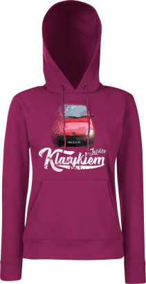 Jeżdżę klasykiem SEICENTO - bluza damska z kapturem