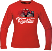 Jeżdżę klasykiem Formuła 1 - longsleeve męski czerwony