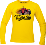 Jeżdżę klasykiem Formuła 1 - longsleeve męski żółty