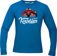 Jeżdżę klasykiem Formuła 1 - longsleeve męski niebieski