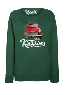 Jeżdżę klasykiem Mini Morris - bluza damska standard butelkowa