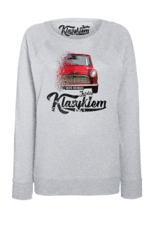 Jeżdżę klasykiem Mini Morris - bluza damska standard melanż 