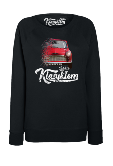 Jeżdżę klasykiem Mini Morris - bluza damska standard czarna