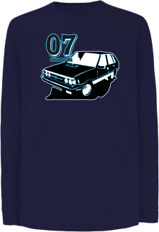 07 zgłasza się Polonez Borewicz Wektor - Longsleeve dziecięcy granatowy