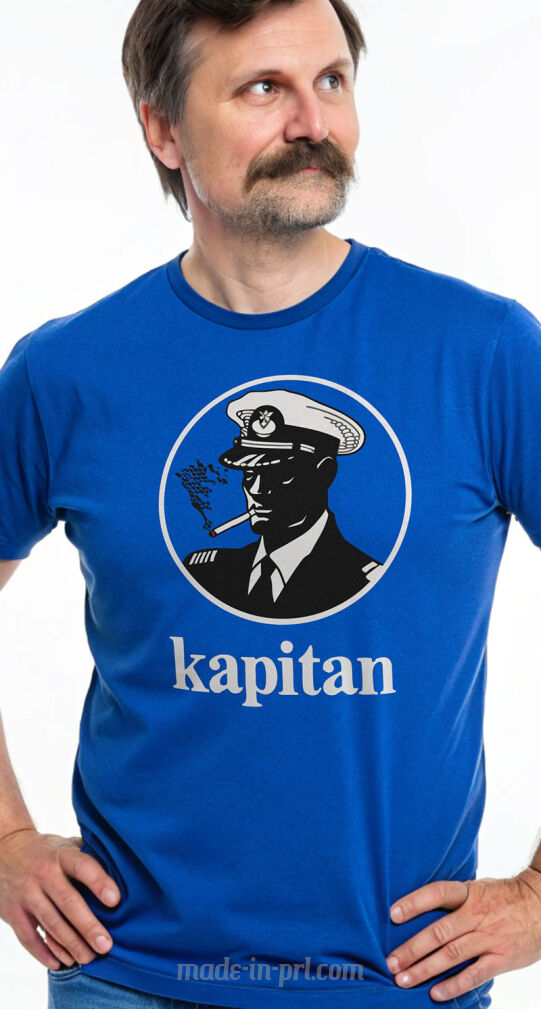 Kapitan Papierosy Deluxe Filter - koszulka męska