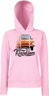 Jeżdżę klasykiem Zaporożec - bluza damska z kapturem różowa