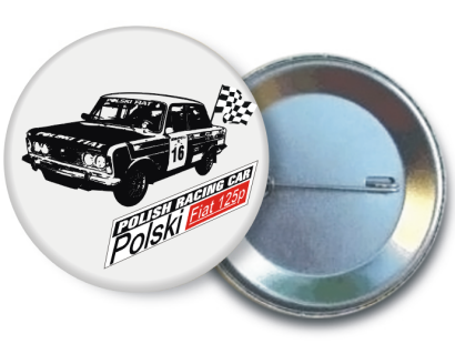FIAT 125 racing car - button pins