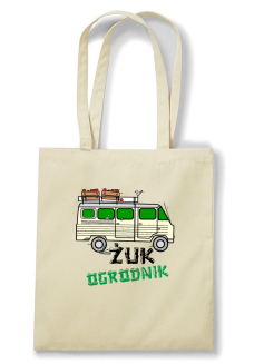 Żuk Ogrodnik Wektor - torba zakupowa bawełniana beżowa