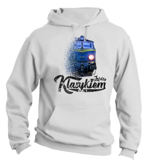 Jeżdżę klasykiem Stary Pociąg PKP - bluza męska z kapturem - 6