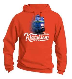 Jeżdżę klasykiem Stary Pociąg PKP - bluza męska z kapturem - 7