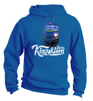 Jeżdżę klasykiem Stary Pociąg PKP - bluza męska z kapturem - 8
