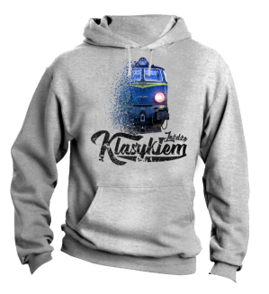 Jeżdżę klasykiem Stary Pociąg PKP - bluza męska z kapturem - 9