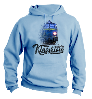Jeżdżę klasykiem Stary Pociąg PKP - bluza męska z kapturem - 12