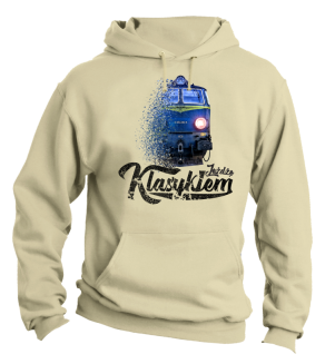 Jeżdżę klasykiem Stary Pociąg PKP - bluza męska z kapturem - 16