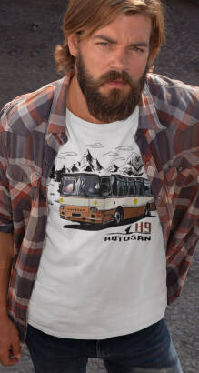 Autosan H9 Autobus PRL - koszulka męska 