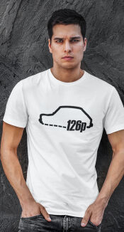 Fiat 126p Obrys - koszulka męska  2