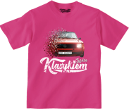 Jeżdżę klasykiem OPEL Kadett - koszulka dziecięca różowa