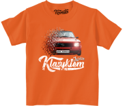 Jeżdżę klasykiem OPEL Kadett - koszulka dziecięca pomarańczowa