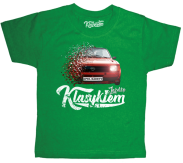 Jeżdżę klasykiem OPEL Kadett - koszulka dziecięca zielona