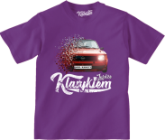Jeżdżę klasykiem OPEL Kadett - koszulka dziecięca fioletowa