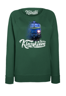 Jeżdżę klasykiem Stary Pociąg PKP - bluza damska standard  - 4