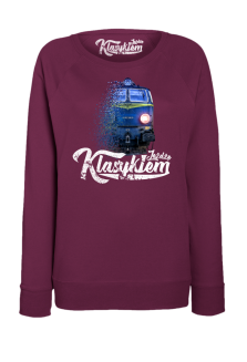 Jeżdżę klasykiem Stary Pociąg PKP - bluza damska standard  - 5