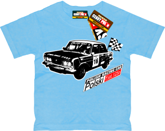 Fiat 125p Polish racing Car - koszulka dziecięca - 11