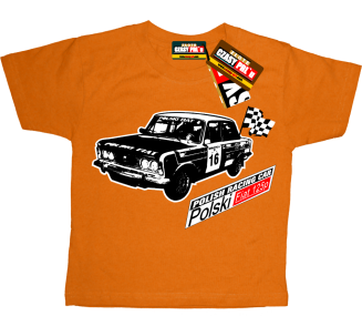 Fiat 125p Polish racing Car - koszulka dziecięca - 6