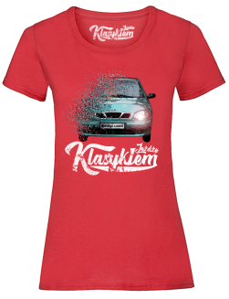 Jeżdżę Klasykiem DAEWOO LANOS -  koszulka damska - 4