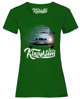 Jeżdżę Klasykiem DAEWOO LANOS -  koszulka damska - 6