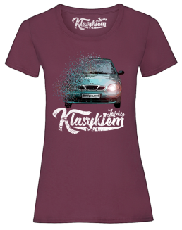 Jeżdżę Klasykiem DAEWOO LANOS -  koszulka damska - 7